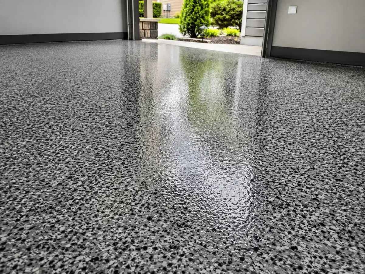 Basic flake — epoxy finish sample