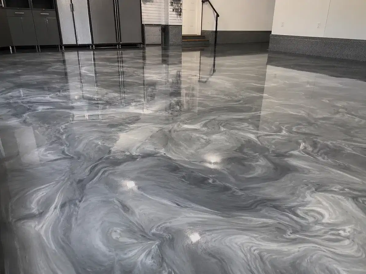 Metallic — epoxy finish sample